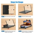 thumbnail image 4 of 12" Phone Magnifier - 3D HD Screen Amplifier with Stand for Movies/Gaming (Universal Smartphone Compatible), 4 of 7