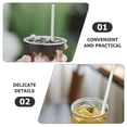 thumbnail image 4 of Reusable Straws White Silicone For Water Bottle Daily Use 20Pcs 9.8In, 4 of 9