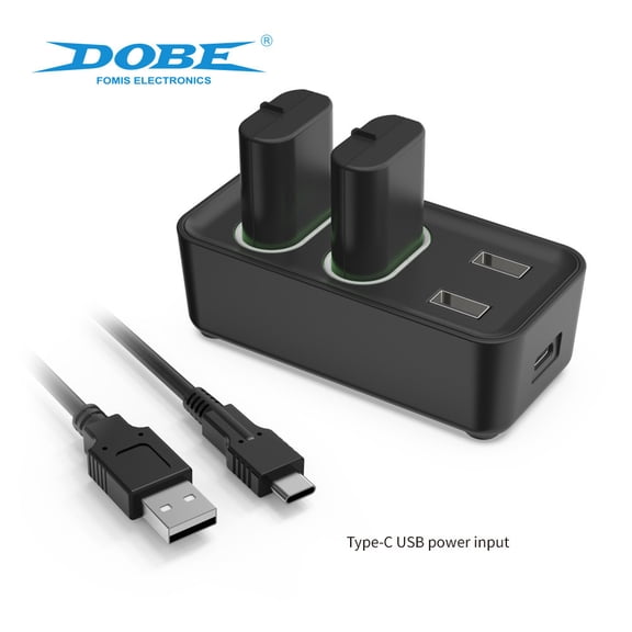 Xbox Universal Controller Charging Kit - Dual Dock Station with 2x Rechargeable Battery Packs for Xbox Series X & Xbox One X Controllers | Fast Charging, LED Indicators, Overcharge Protection