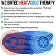 thumbnail image 5 of (2 pack) ComfortCloud Microwavable Xl Heating Pad for Neck and Shoulders and Back, Natural Moist Heat Therapy Pads with Washable Cover, 22" X 13" Blue, 1 Ct, 5 of 11