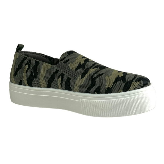MAYGEE Camouflage Platform Slip On Women's Sneakers