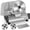 200W Meat Slicer / Dual 8.7” Blades & Tray, variant on OSTBA Meat Slicer with Quiet DC Motor, 200W Electric Food Slicer, 2 Removable 7.5'' Stainless Steel Blades and Stainless Steel Tray, 0–15mm Adjustable Thickness, Child Lock Protection