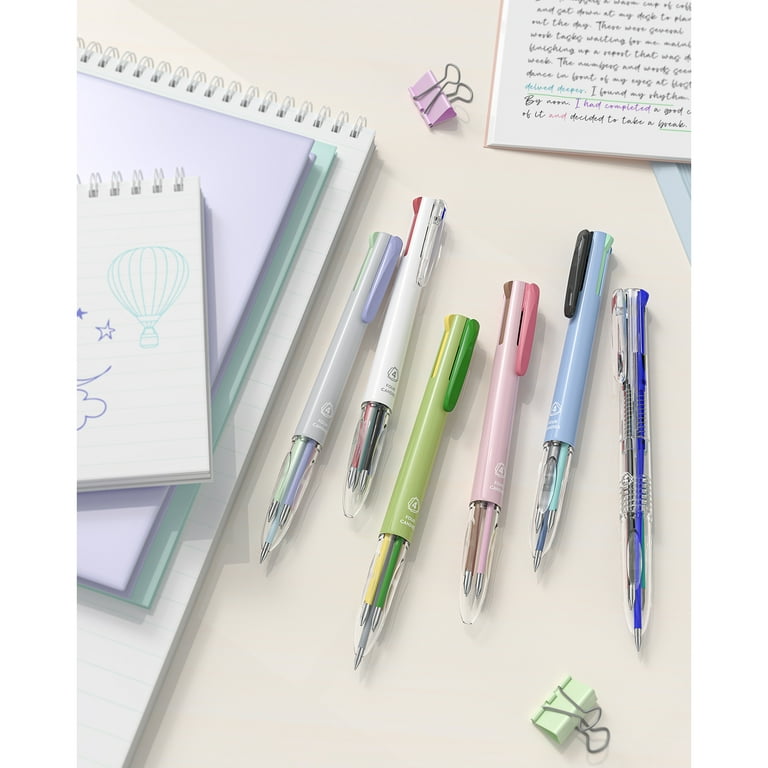 Four Candies Multicolor Pen Set 6 PCS 4-in-1 18 Color Retractable