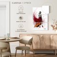 thumbnail image 4 of Elephant Stock Chardonnay Nights Wall Art - Vertical Multi Panel Canvas - Living Room Wall Decor - Fashion And Beauty Multi Panel - White And Red Decor By Ashvin Harrison - 14" x 23", 4 of 4
