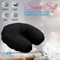 thumbnail image 2 of Massage Table Flannel Pillow Face Covers 3 Pieces Pack Black Color, 2 of 7