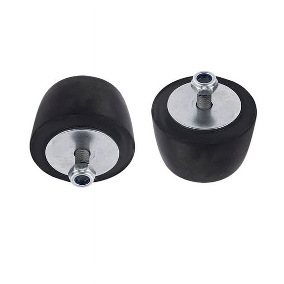 2Pcs Black Rubber Bumper Cushion Hood Bump Stop Replacement for YJ JK 1987-2018