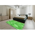 thumbnail image 4 of Ahgly Company Indoor Rectangle Patterned Neon Green Area Rugs, 2' x 4', 4 of 6
