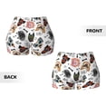 thumbnail image 3 of Sikiie Hip Hop Dog Print Workout Shorts Women Scrunch Butt Gym Shorts Seamless High Waist Tummy Control Yoga Biker Athletic Shorts, 3 of 5
