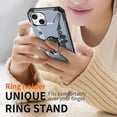 thumbnail image 4 of Funda estilo Sargento para iPhone 13 con soporte de anillo giratorio de 360 grados, con imán, 6.1 pulgadas, antideslizante, 4 of 5
