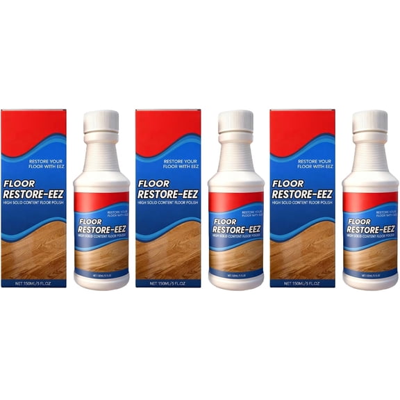 Floor Restore Cleaner & Polish,Hardwood Floor Restorer & Shine Enhancer for Laminate(3pcs- LI)