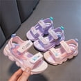 thumbnail image 7 of Children Shoes Comfortable Platform Sandals Outdoor Beach Fashion Beach Sandals Princess Shoes Purple 10.5 Years-11 Years, 7 of 7