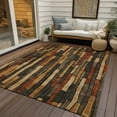 thumbnail image 6 of Addison Rugs Chantille Indoor/Outdoor Transitional Stripes Coffee Washable Rectangle Rug, 5' x 7'6", 6 of 6