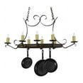 thumbnail image 3 of Meyda 151157 51 in. Handforged Oval 8 Light Pot Rack, 3 of 4