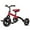 Red, variant on Wdmiya Blue 21" Foldable Tricycle with Removable Pedals