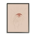 thumbnail image 2 of Stupell Industries Hand Reaching Eye Brown Solar Rays Symbol Framed Wall Art, 24 x 30, Design by Rachel Nieman, 2 of 5