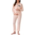 thumbnail image 1 of INSPIRE CHIC Ropa de dormir para mujeres en periodo de lactancia, pijamas de maternidad con botones, conjuntos de loungewear 2XL Rosa, 1 of 6