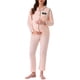 thumbnail image 1 of INSPIRE CHIC Ropa de dormir para mujeres en periodo de lactancia, pijamas de maternidad con botones, conjuntos de loungewear 2XL Rosa, 1 of 6