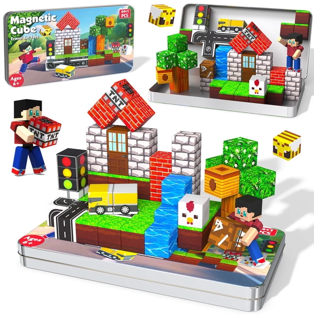 Set de Bloques Magnéticos Magneverse 45 Piezas para Niños