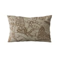 thumbnail image 5 of Brown Mustard Jacquard Luxury Throw Pillow - 26 x 26 in., 5 of 9