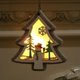 thumbnail image 4 of Madera 3 Piezas de Adornos Navideños Luminosos con Luces Colgantes de Madera Luminosos Colgantes de Árbol de Navidad Decoraciones Regalos de Navidad Sailing  Electrónica, 4 of 5