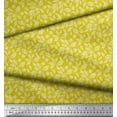 thumbnail image 2 of Soimoi Cotton Jersey Fabric Dot & Leaves Print Fabric by The Yard 58 Inch Wide, 2 of 3