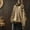 Beige, variant on snowsong Knitted Sweater,2024 New Women's Retro Style Striped Clash Warm Long Sleeve High Neck Knitted Sweater,Long Sleeve Sweater,Oversized Sweater,Autumn Sweaters for Women 2024 Beige One Size