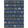 thumbnail image 2 of Addison Rugs Chantille Indoor/Outdoor Transitional Kids Navy Machine Washable Rectangle Rug, 3' x 5', 2 of 8