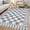 Light Gray, variant on Garvee 9'x12' Checkered Area Rugs Modern Geometric Rug, Washable Non-Slip Low Pile Indoor Carpet for Living Room Bedroom Dining Room, Blue