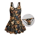 thumbnail image 3 of Xoenoiee Rooster Chicken Sunflower Butterfly Print One Piece Swimsuit Skirted Bathing Suit for Girls Sleeveless Tank Swimsuits Quick Dry Tummy Control Swimsuits, 3-4 Years, 3 of 7