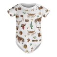 thumbnail image 5 of Western Cowboy Baby Bodysuit Boy Girl Outfit Gifts Cowboy Boots Hat Horse Cactus Newborn Infant Onesie Bodysuit, 5 of 7