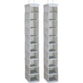 thumbnail image 4 of Organizador colgante Simple Houseware, paquete de 2, 10 estantes, gris, 4 of 4