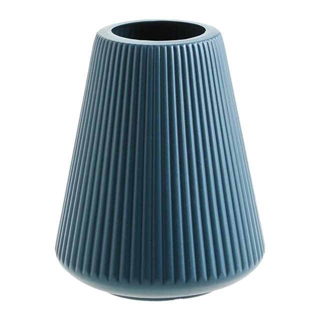Non Breakable Flower Vase Decoration Desktop Flower Pot Basket Home Decoration Blue