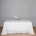thumbnail image 6 of BalsaCircle 90" x 132" Big Payette Sequin Tablecloth White, 6 of 8