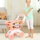 thumbnail image 5 of Juego de carrito de compras para niños, comida educativa, fruta, carrito de compras para niños, juguetes para el desarrollo del aprendizaje, color rosa, 5 of 8