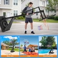 thumbnail image 3 of Basketball Hoop System,Quickly Height Adjustable 5.25-10ft,Dprodo 44 inch PC Backboard Portable Basketball Goal for Outdoor Indoor Court, 3 of 10