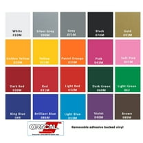 Vinyl Oracal 631 Removable Adhesive Backed Vinyl 12" x 5' each roll Red