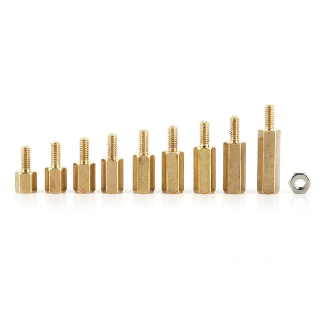 Separador, 360 piezas M2.5 Separador de PCB macho de latón Separador de latón Grado profesional