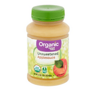(3 Pack) Great Value Organic Applesauce, Unsweetened, 23 oz