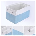 thumbnail image 2 of Unique Bargains Storage Cube Fabric Storage Bin with Handles Blue 15*10.2*9.8in, 2 of 6