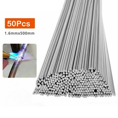 

Leke 50pcs Aluminum Solution Welding Flux-Cored Rods Wire Brazing Rod 1.6MM X 50CM