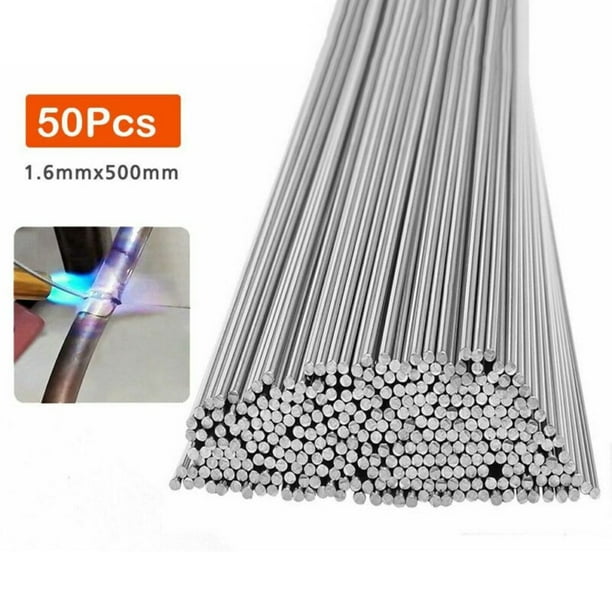 50Pcs Aluminum Solution Welding FluxCored Rods Wire Brazing Rod 1.6MM