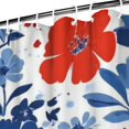 thumbnail image 3 of Pioneer Flower Floral Print Pattern Shower Curtain 84"x72" ,Bathroom Decorative Shower Curtains Set with 12 Hooks,Modern Waterproof Washable Shower Curtain, 3 of 6