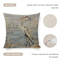 thumbnail image 4 of Pillowcase Heron Standing in The Marshlands Pillowcase Farm Decorations Pillow Case Vintage Blue Heron Oil Painting Decorative Throw Pillows 20"x20" Home Sofa Decor Pillowcase, 4 of 7