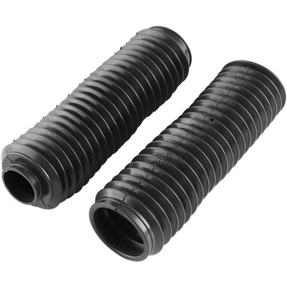 Housses de Fourche de Moto, 1 Paire de Housse de Protection de Moto Noire pour Amortisseurs de Fourche avant Bottes Manchon en Caoutchouc