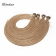 thumbnail image 5 of Benehair Human Hair Extensions Nano Ring I Tip Remy Hair Loop in Microlink Full Head Women Seamless Blonde 50g, 5 of 12