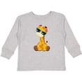 thumbnail image 3 of Inktastic Cute Giraffe, Giraffe with Sunglasses, Cute Animal Boys or Girls Long Sleeve Toddler T-Shirt, 3 of 5