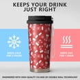 thumbnail image 2 of Christmas 18oz Double Drinking Coffee Mug – Vacuum Insulated Stainless Steel Travel Cup with Leakproof Lid, 316 Steel Thermos Tumbler for Hot & Cold Beverages, 2 of 7