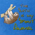 thumbnail image 3 of CafePress - The Sloth Is My Spirit Animal T Shirt - Mens Football Shirt, 3 of 4