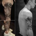 thumbnail image 2 of 5 Sheets Temporary Tattoo Black Koi Fish for Women Men, 2 of 6