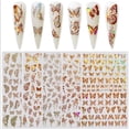 thumbnail image 4 of Pegatinas para uñas, calcomanías para uñas, hojas de verano, manicura DIY, 4 of 4